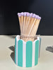 Striped Match Pots
