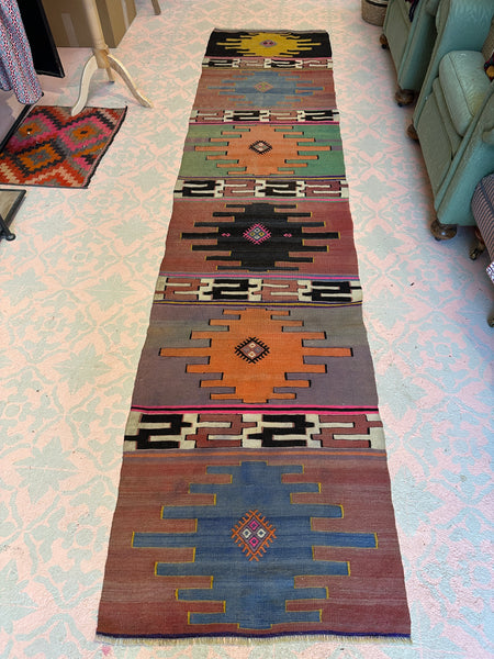 Vintage kilim runner