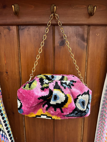 Velvet Tiger Chain Bag