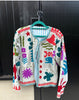 La Dolce Vita Embroidered Jacket soft blue