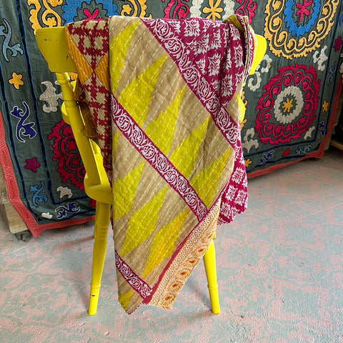 Vintage Kantha Throw