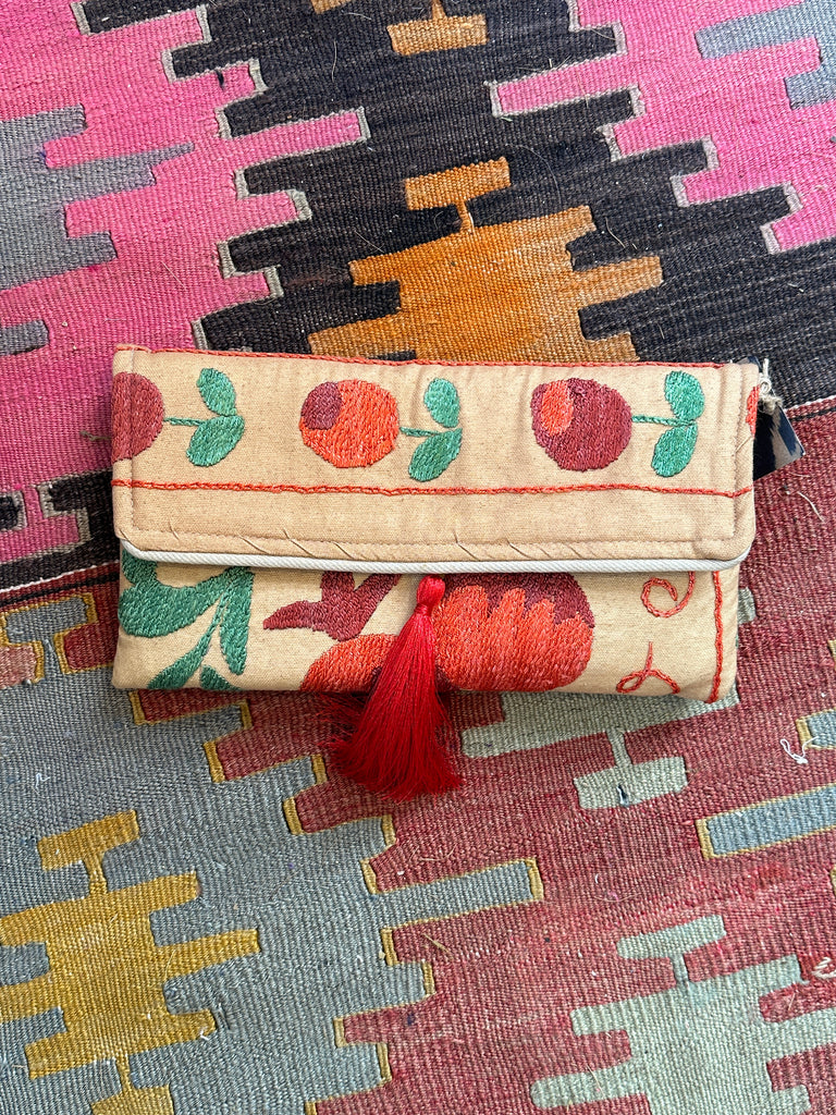 Suzani clutch bag