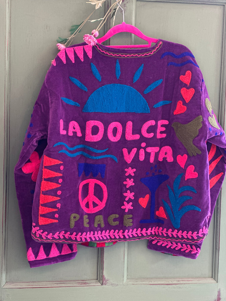 La Dolce Vita Embroidered Jacket n1