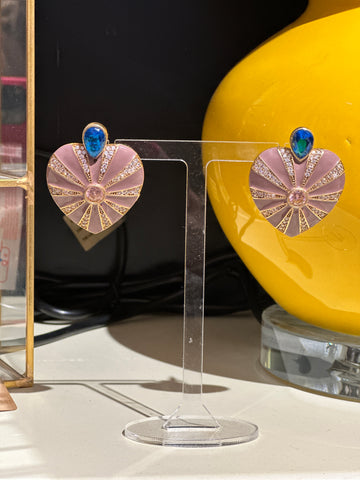 Heart Eye Earrings