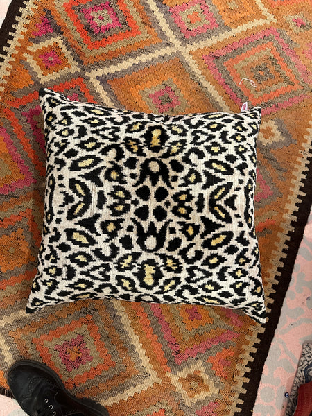 Leopard Ikat Cushion