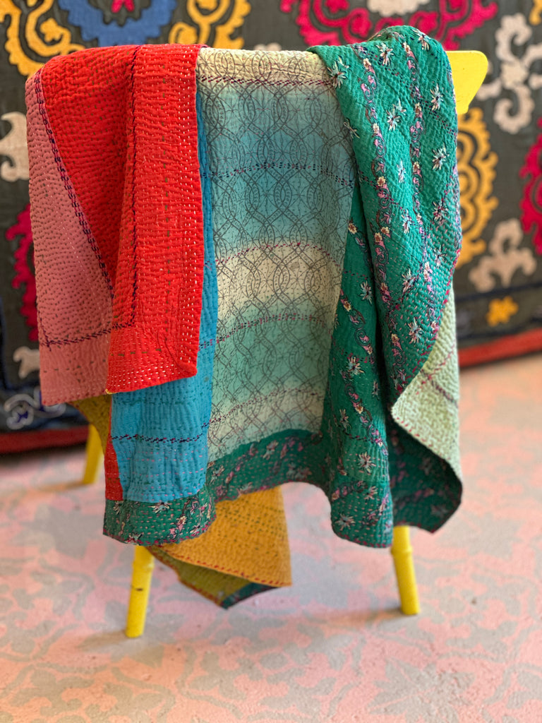 Kantha Throw