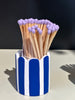 Striped Match Pots