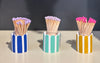 Striped Match Pots