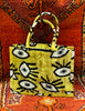 Yellow Evil Eye Inspired Ikat Tote Bag
