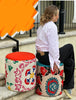 Fabulous vintage Suzani stools