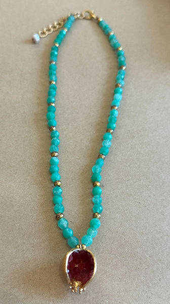 Pearl and Charm Necklace