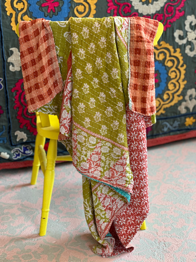 Vintage Kantha Throw
