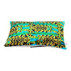 Tiger Stripe Velvet ikat Cushion with Ric Rac