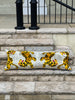 Tiger 🐅 Velvet Ikat - XL Bolster Cushion