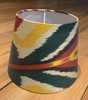 Ikat Lampshade - Terracotta & green