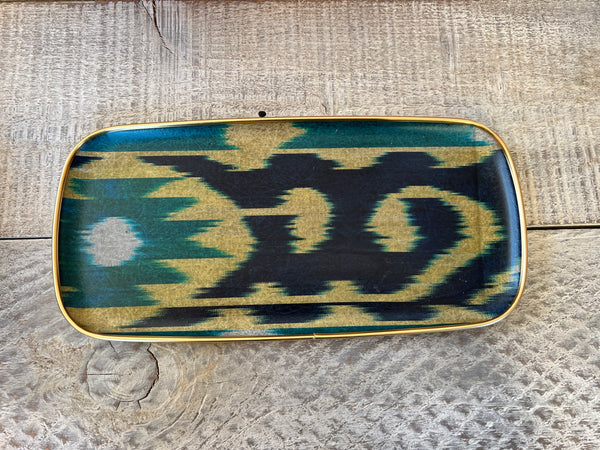 Pretty Cotton Ikat fibreglass 30cm tray