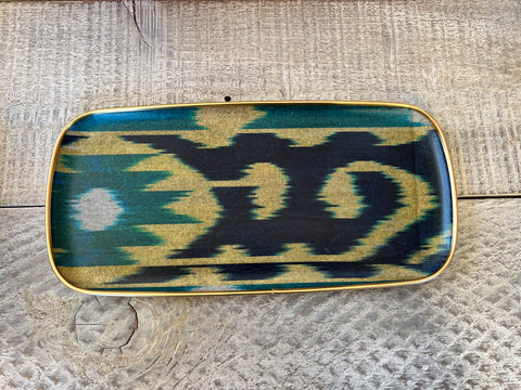 Pretty Cotton Ikat fibreglass 30cm tray