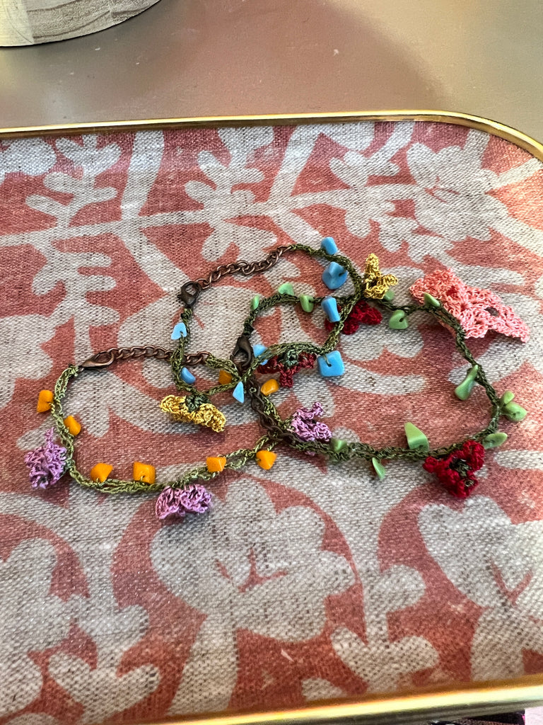 Hand crochet bracelets