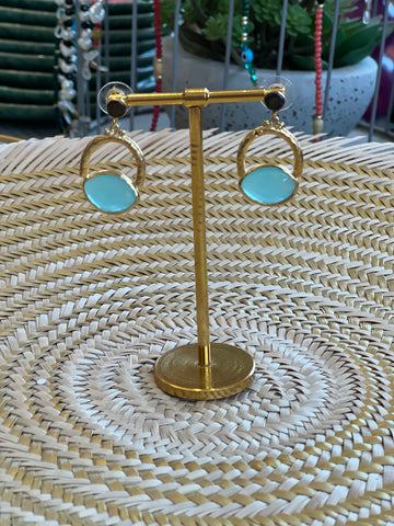 Earrings- Soft Green