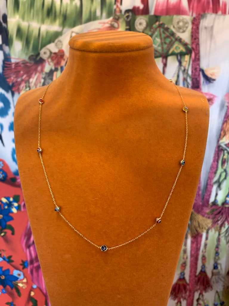 Evil Eye Necklace - Gold