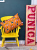 Orange Suzani Cushion