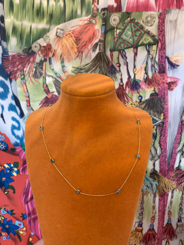Evil Eye Necklace - Gold