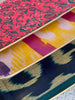 Ikat silk fibreglass tray