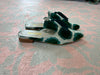 🌷Emerald Velvet Ikat mule