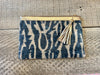 Ikat Clutch with Gold Leather