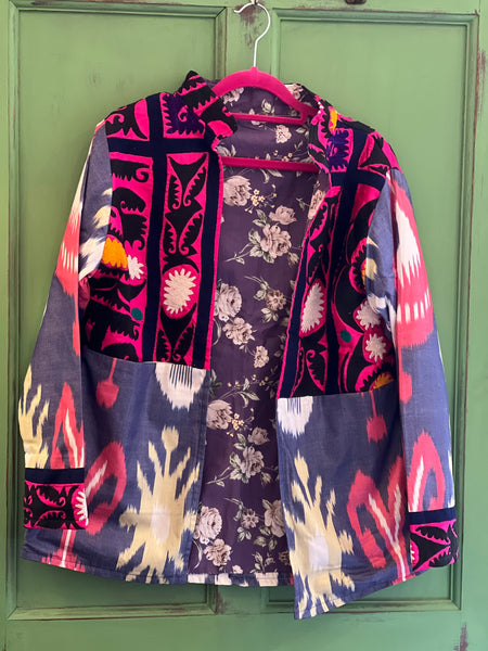 Vintage Suzani and Ikat Jacket - 111
