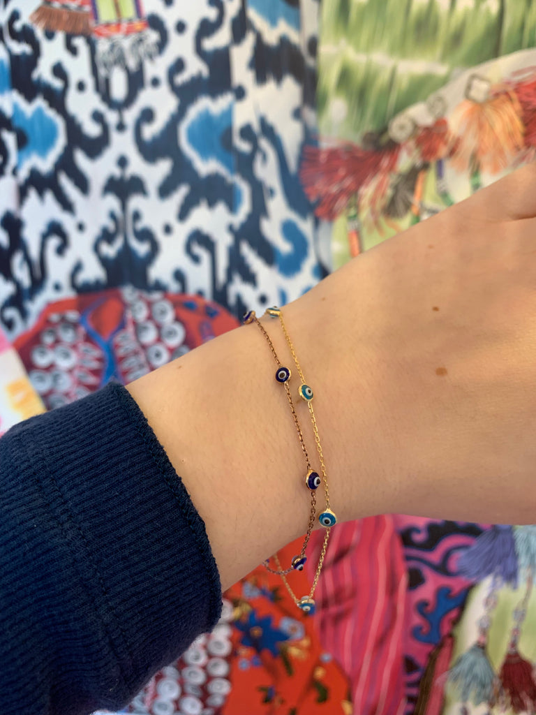 Evil Eye Bracelet - Gold
