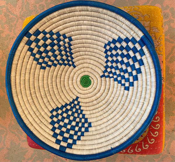 Blue and White Rope Bowl