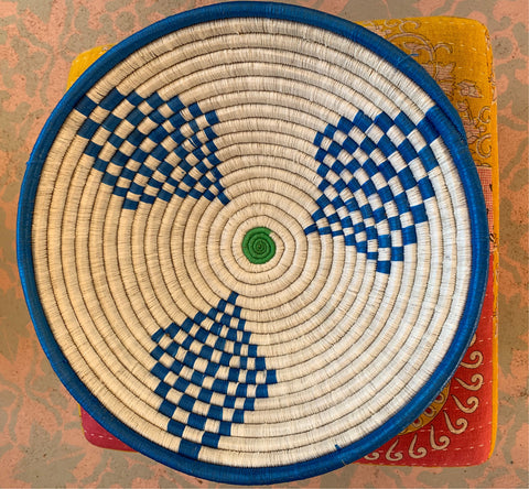 Blue and White Rope Bowl
