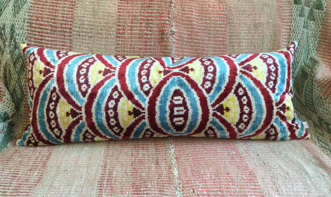 Blue & Maroon - XL Bolster Cushion