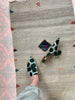 🌷Emerald Velvet Ikat mule