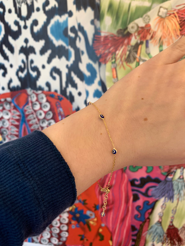 Evil Eye Bracelet - Gold
