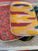 Ikat silk fibreglass tray